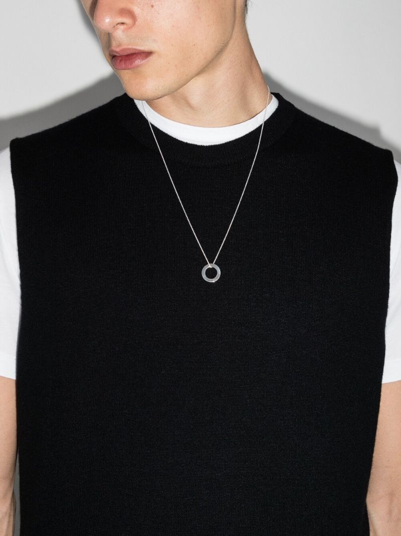 Sterling Silver Le 2.5g Polished Round Necklace