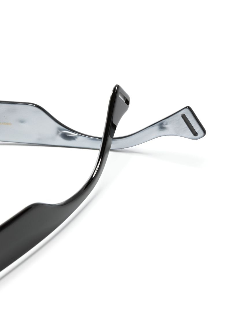 Black Gg Logo Round Sunglasses