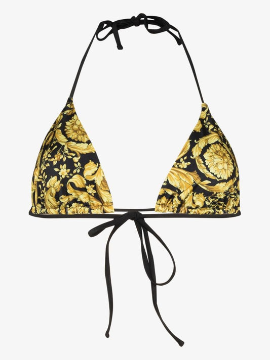 Baroque Print Bikini Top