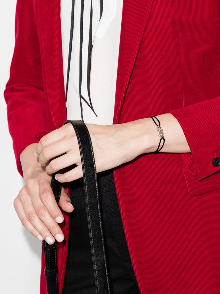 Black Vlogo Signature Crystal Bracelet
