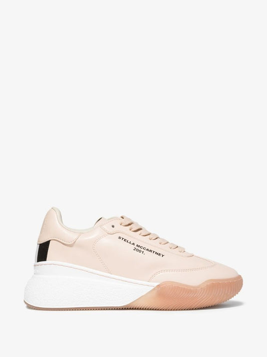 Pink Loop Lace-up Sneakers