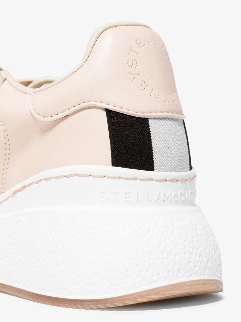 Pink Loop Lace-up Sneakers