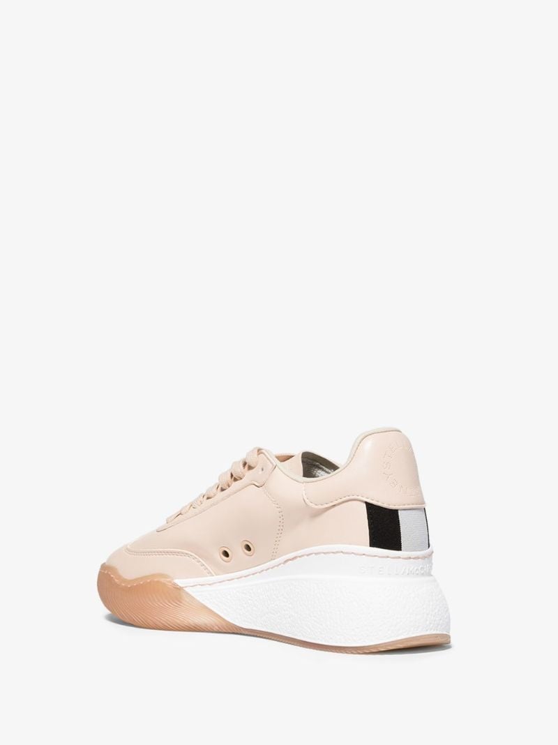 Pink Loop Lace-up Sneakers