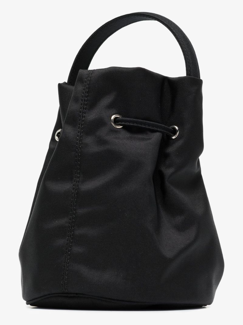 Black Wheel Xs Drawstring Bucket Bag
