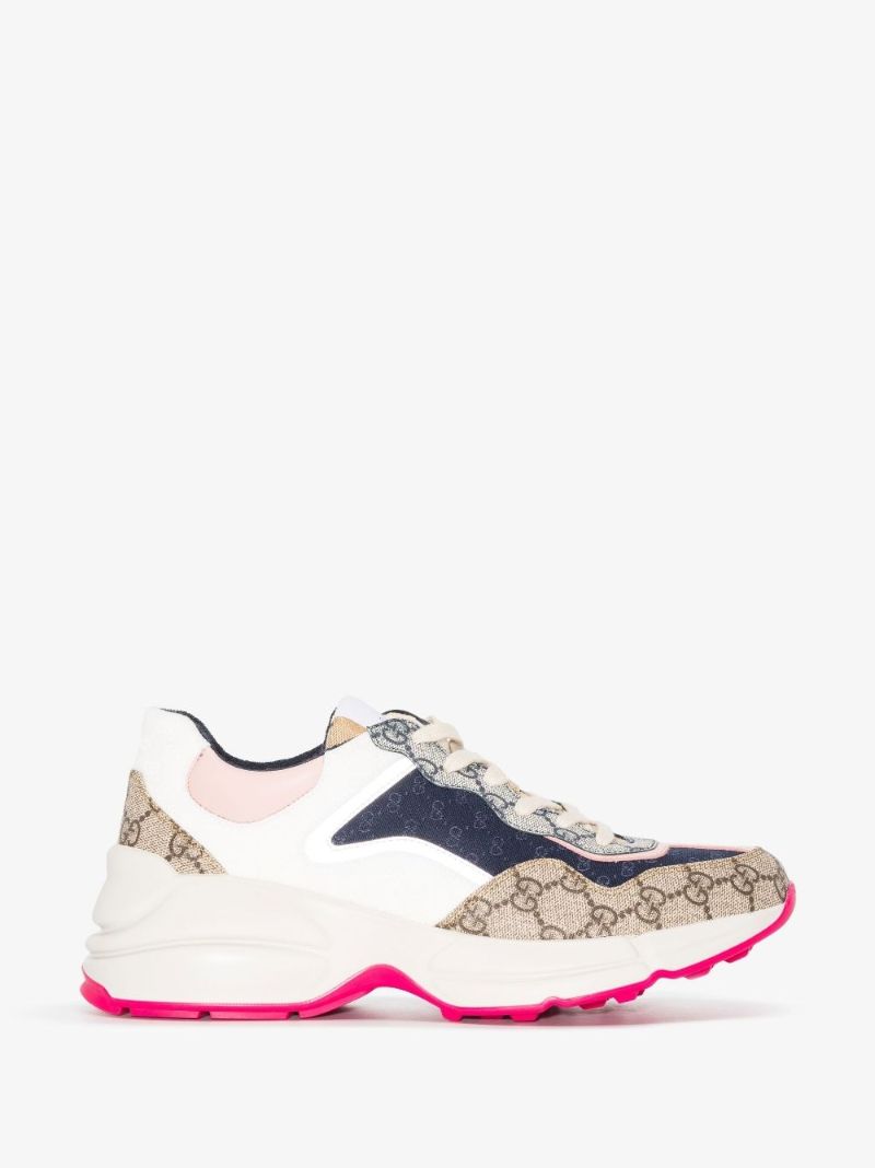 Neutral Rython Low Top Canvas Sneakers