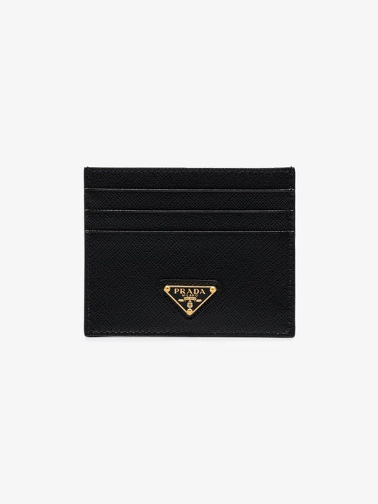 Black Leather Card Holder