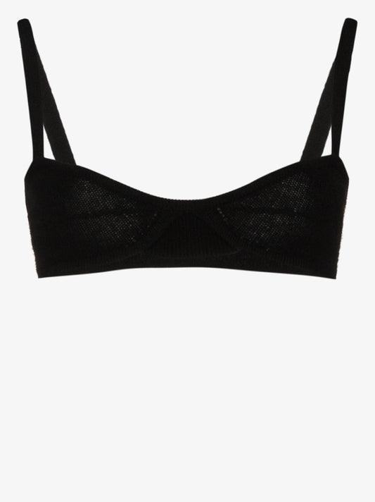Eda Cashmere-knit Bralette Top