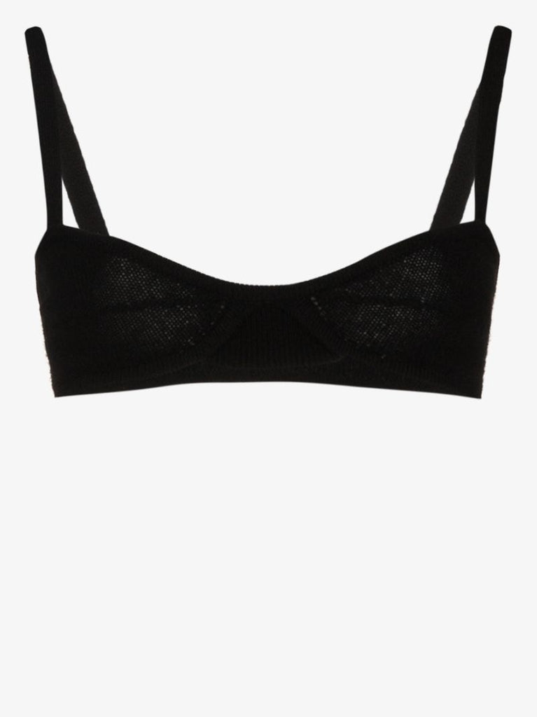 Eda Cashmere-knit Bralette Top