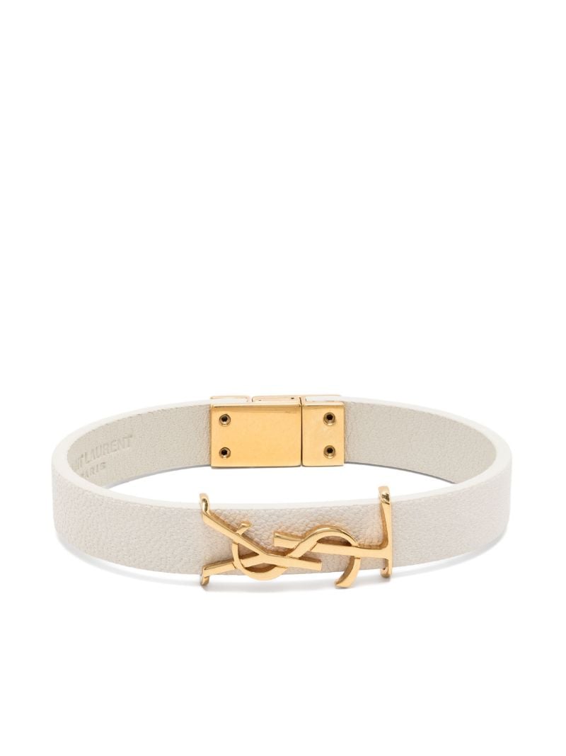 Gold-tone Opyum Leather Bracelet