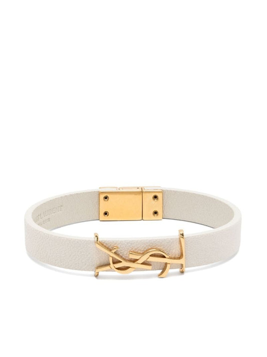 Gold-tone Opyum Leather Bracelet