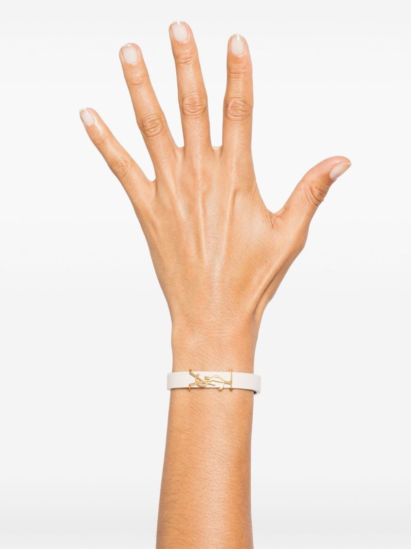Gold-tone Opyum Leather Bracelet