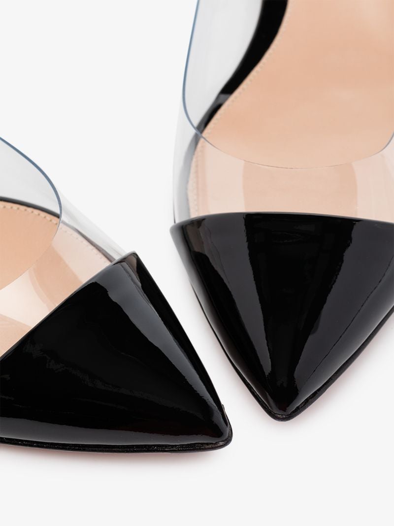 Black Plexi Flat Pumps