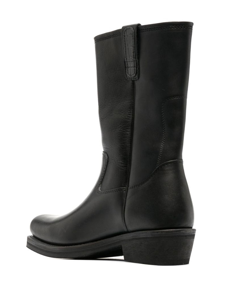 Black Leather Boots