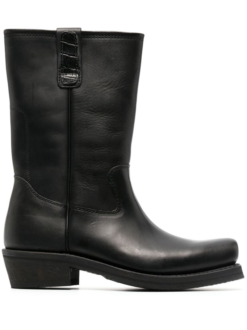 Black Leather Boots