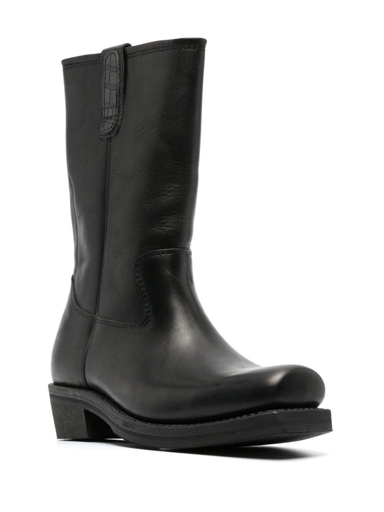 Black Leather Boots