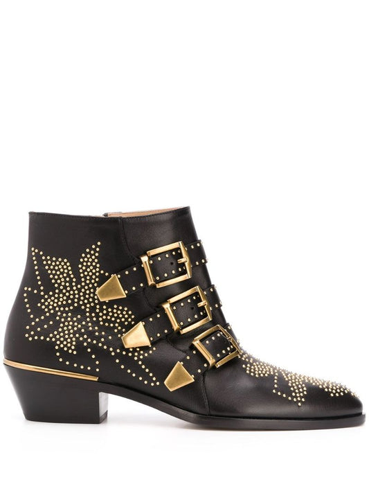 Black Susanna 30 Leather Ankle Boots