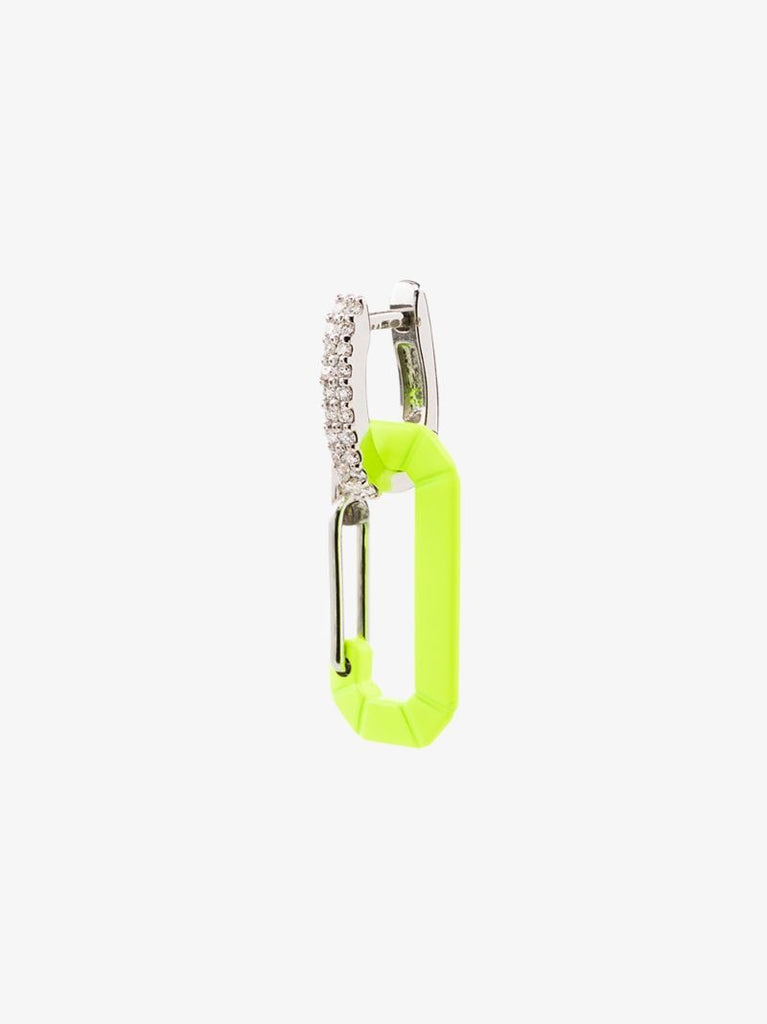 18k White Gold and Yellow Chiara Small Diamond Earring