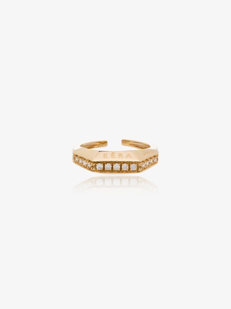 18k Yellow Gold Sabrina Diamond Ear Cuff