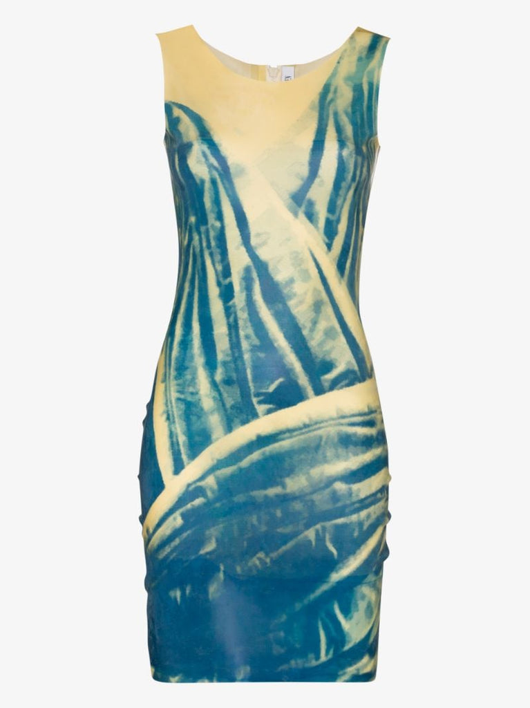 After Hours Graphic Print Mini Dress