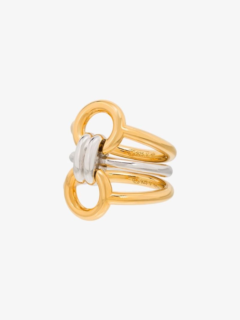 Sterling Silver Tryptich Triple Ring