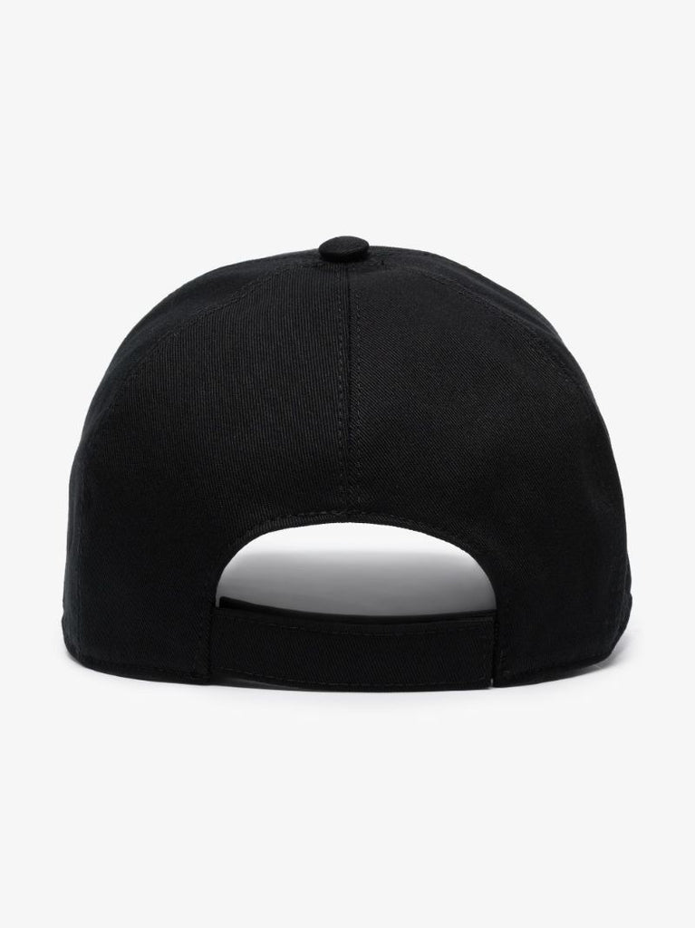 Black Logo Embroidered Baseball Cap