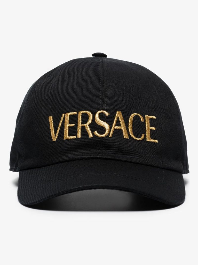 Black Logo Embroidered Baseball Cap