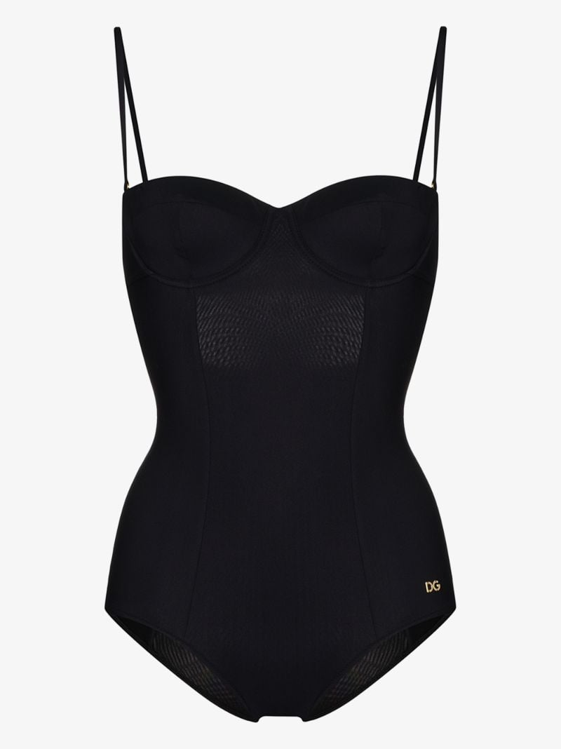 Black Balconette Swimsuit