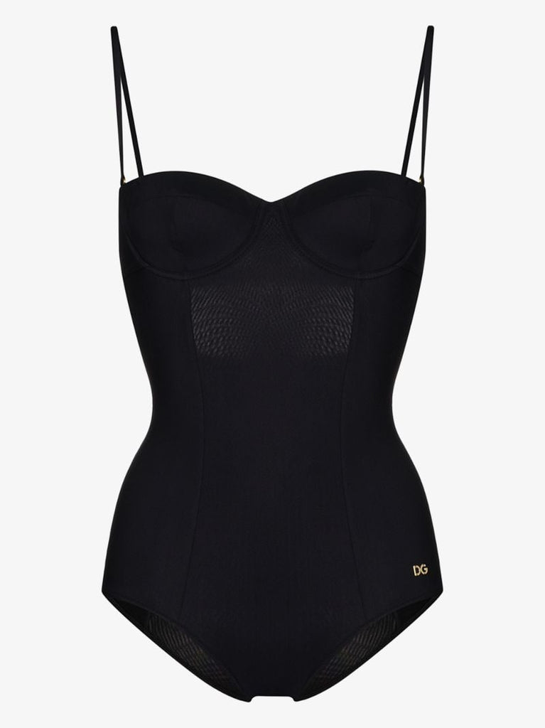 Black Balconette Swimsuit
