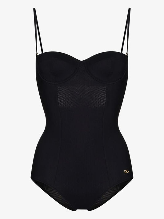 Black Balconette Swimsuit