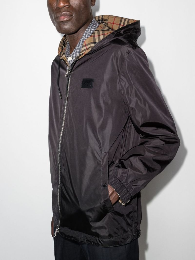 Brown Vintage Check Print Jacket
