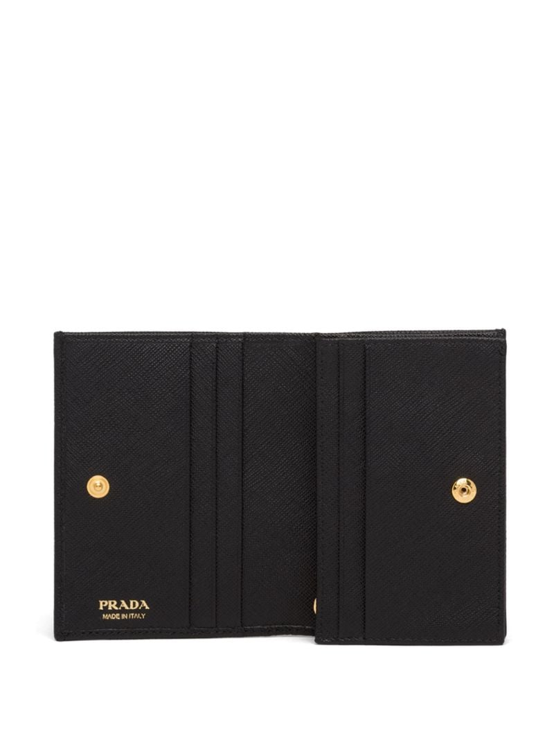 Black Saffiano Leather Small Wallet