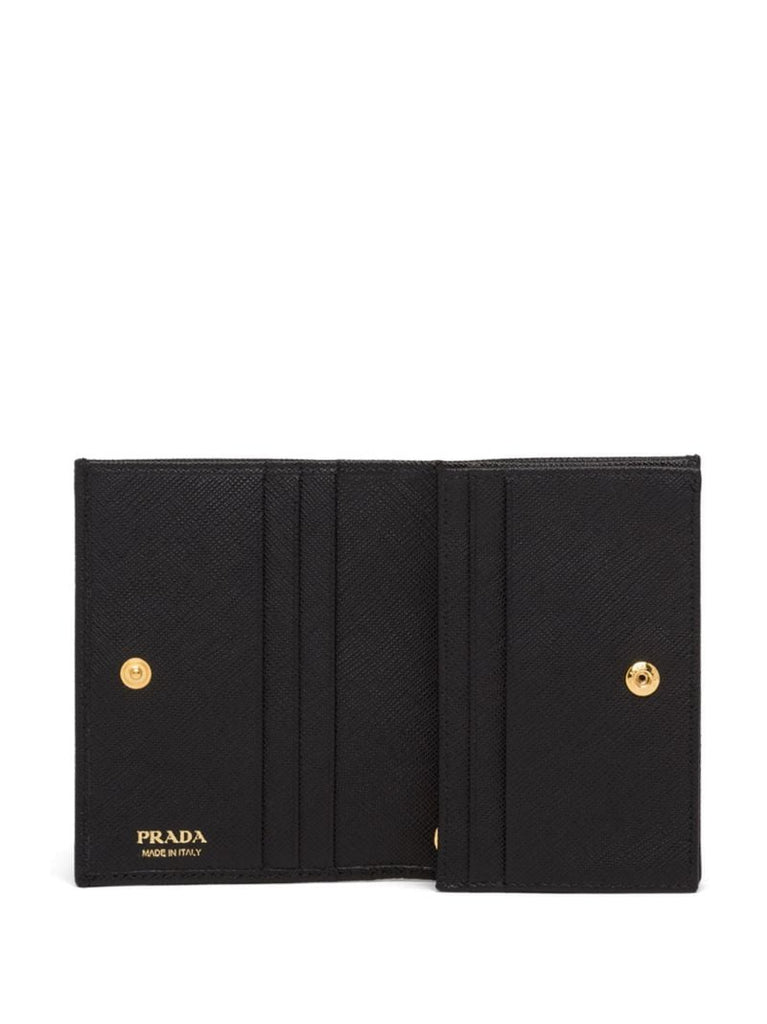 Black Saffiano Leather Small Wallet