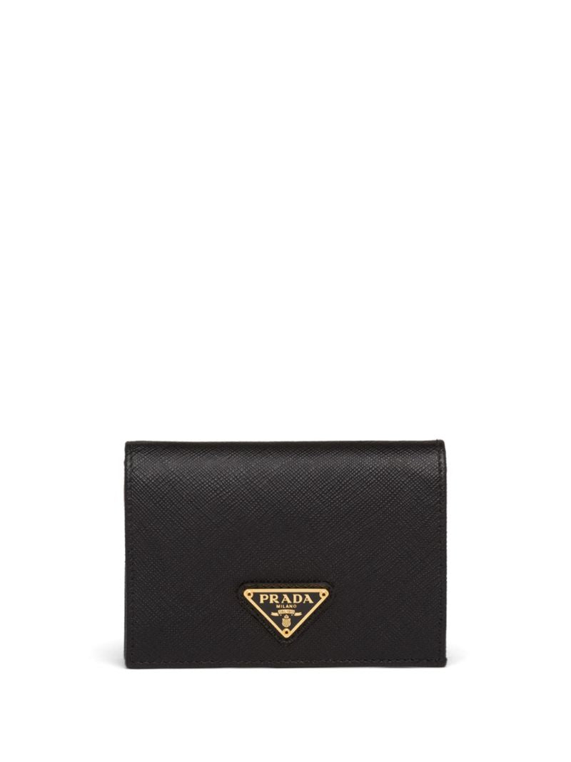 Black Saffiano Leather Small Wallet