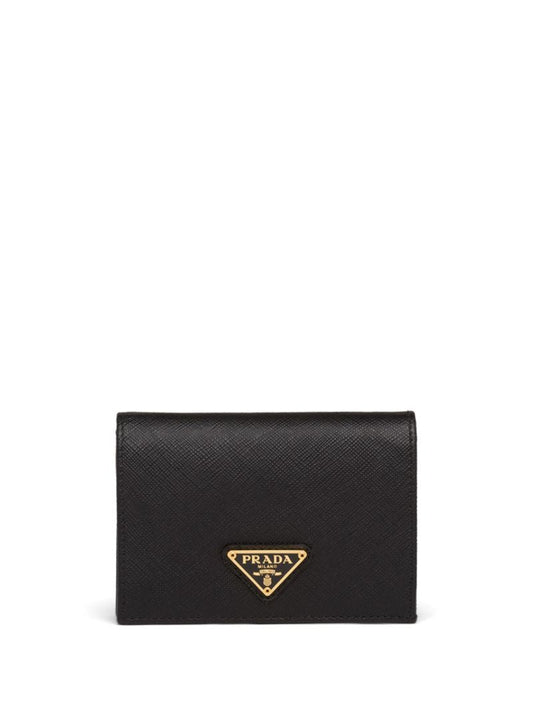 Black Saffiano Leather Small Wallet