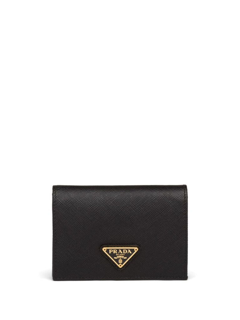 Black Saffiano Leather Small Wallet