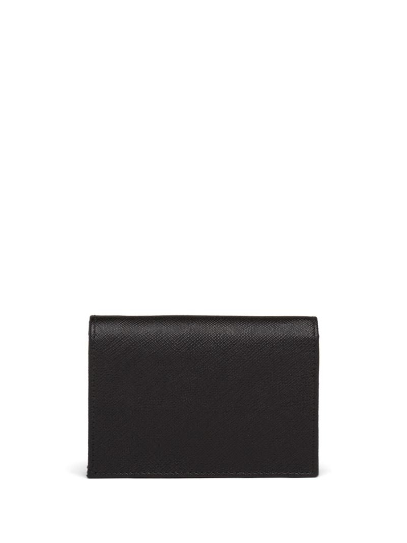 Black Saffiano Leather Small Wallet