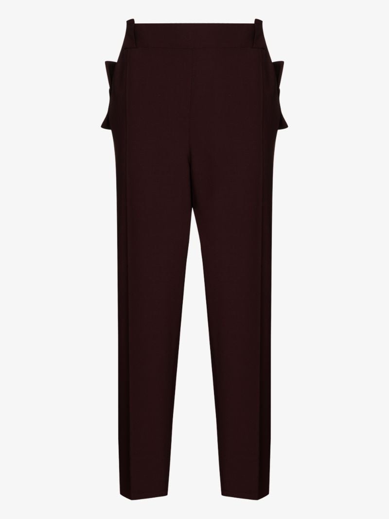 Tuxedo Stripe Wool Trousers