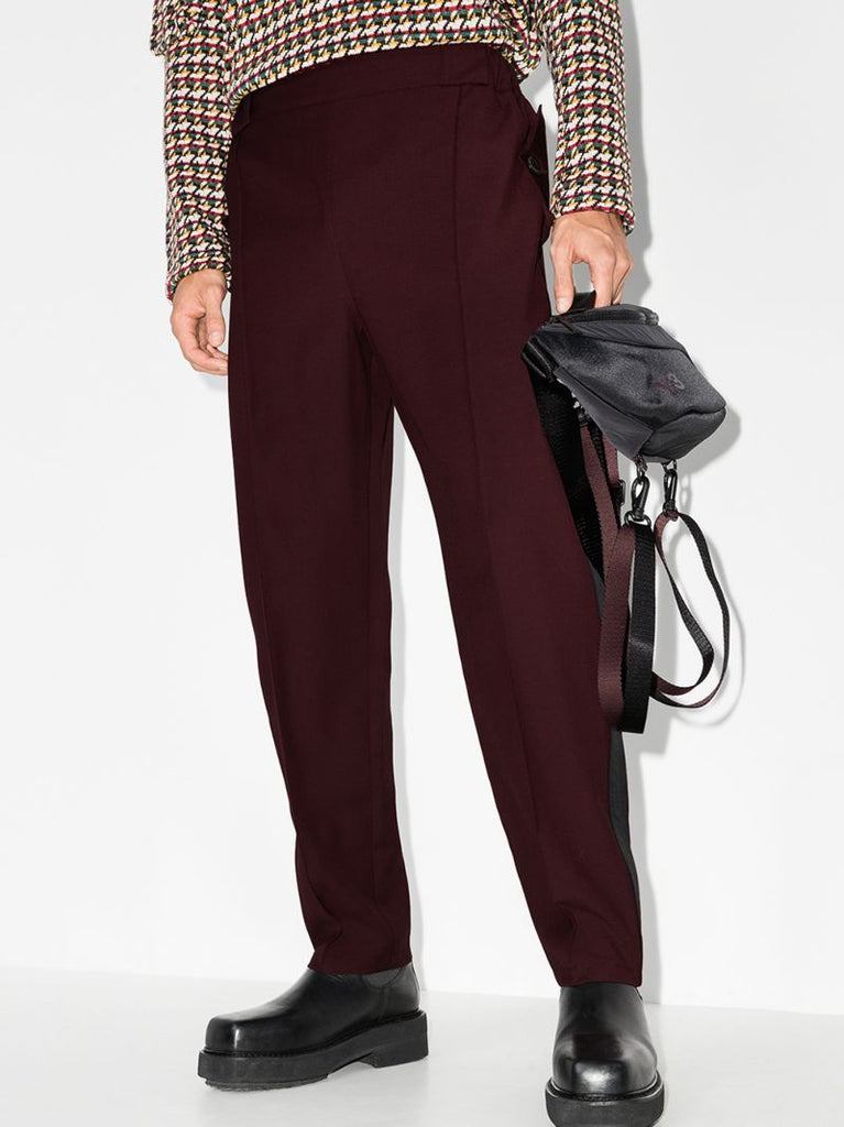 Tuxedo Stripe Wool Trousers