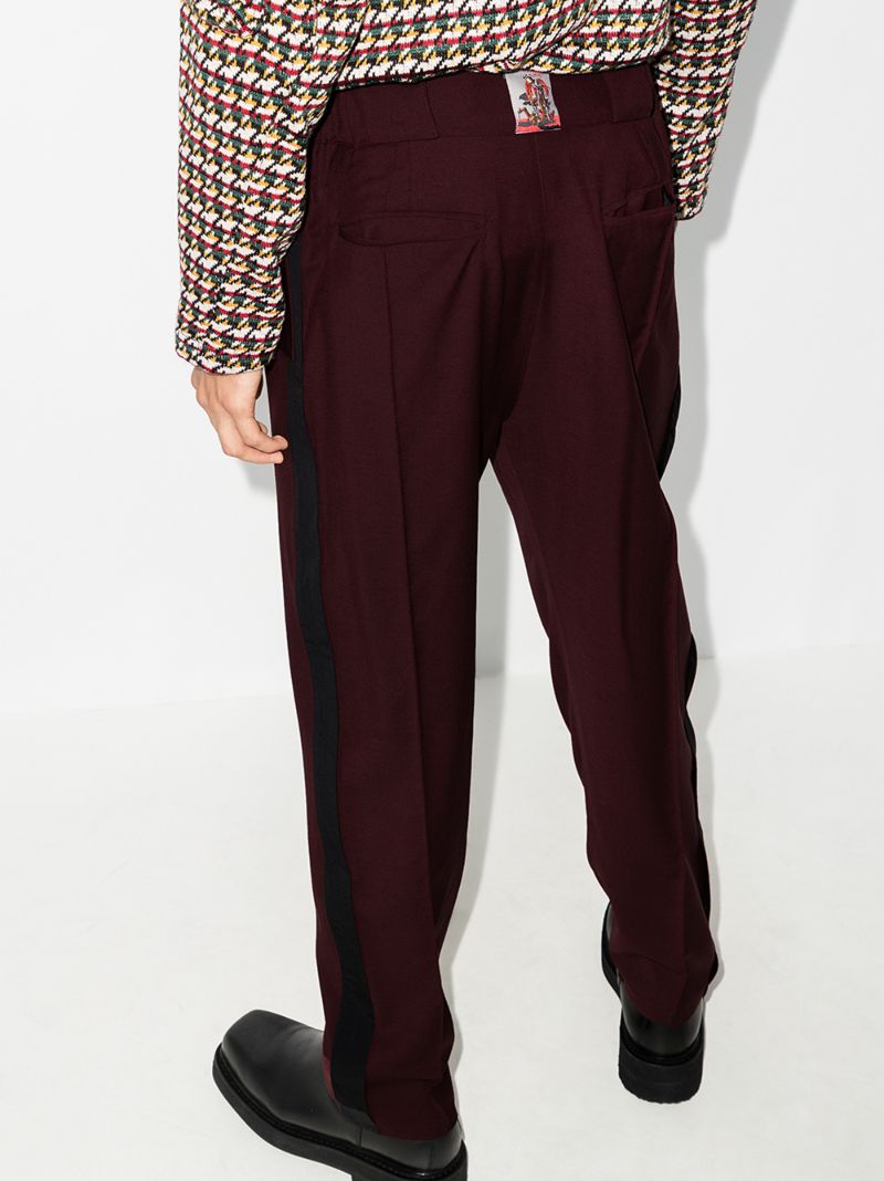 Tuxedo Stripe Wool Trousers