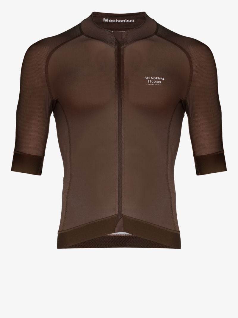 Brown Mechanism Cycling Jersey
