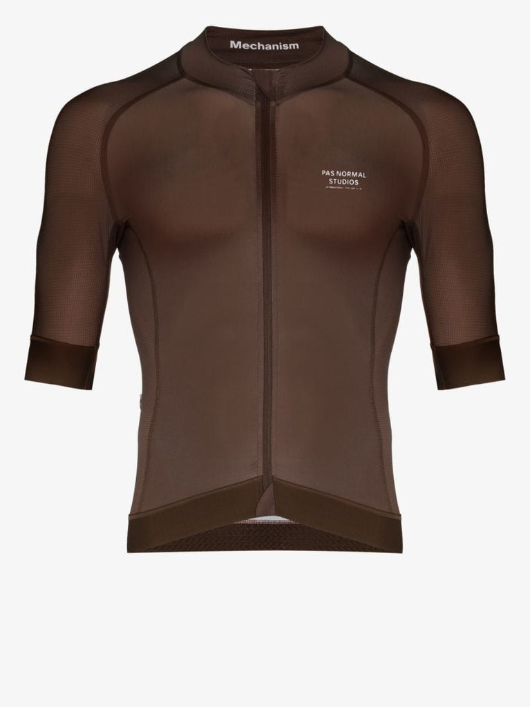 Brown Mechanism Cycling Jersey