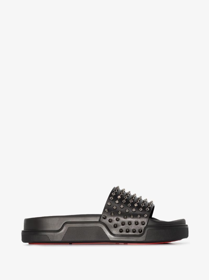 Black Pool Fun Studded Slides