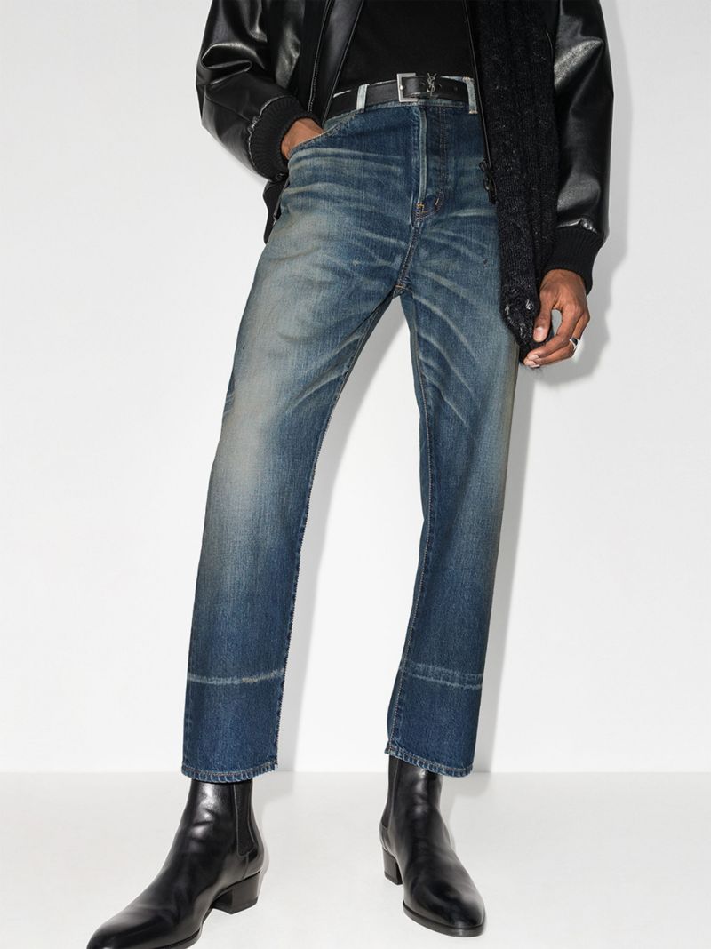 High Waist Straight Leg Jeans