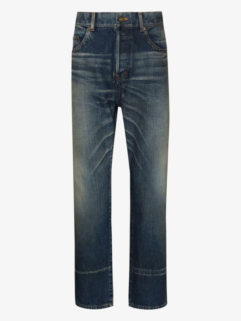 High Waist Straight Leg Jeans