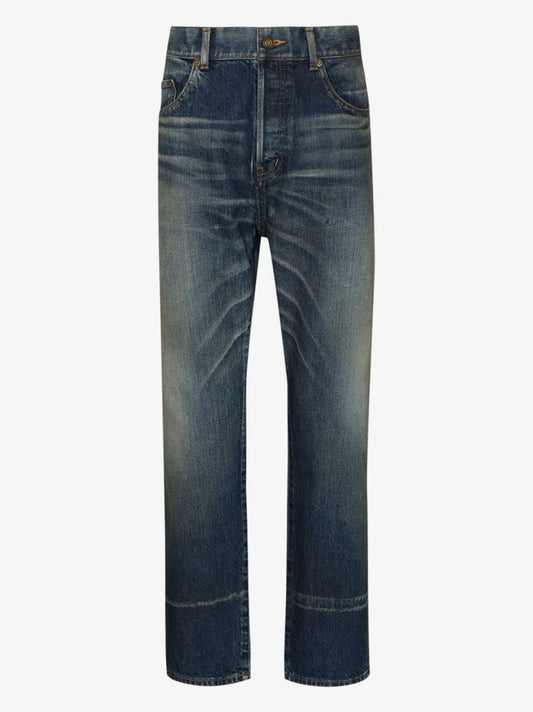High Waist Straight Leg Jeans