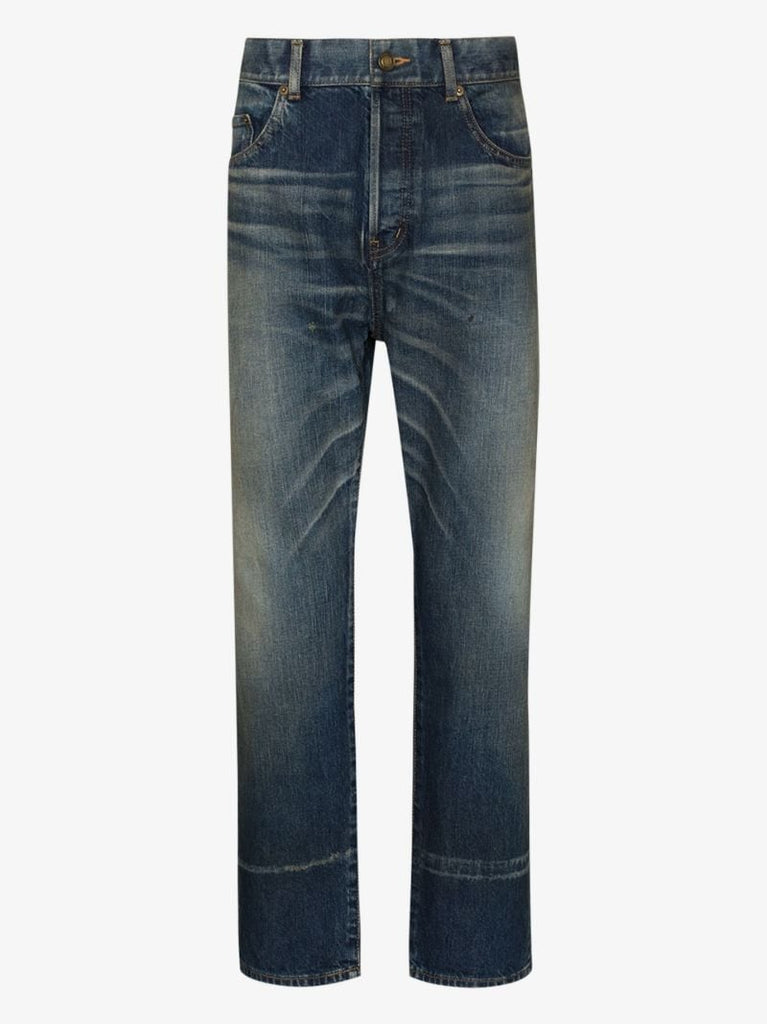 High Waist Straight Leg Jeans