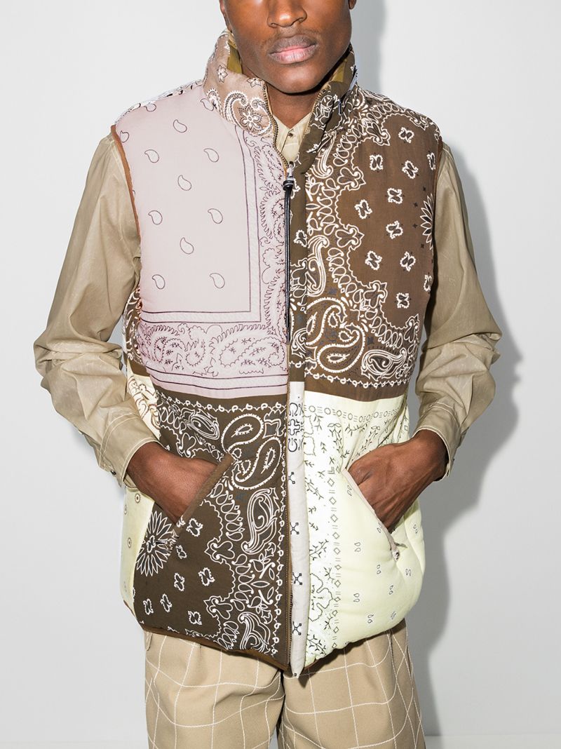 Reversible Bandana Print Gilet