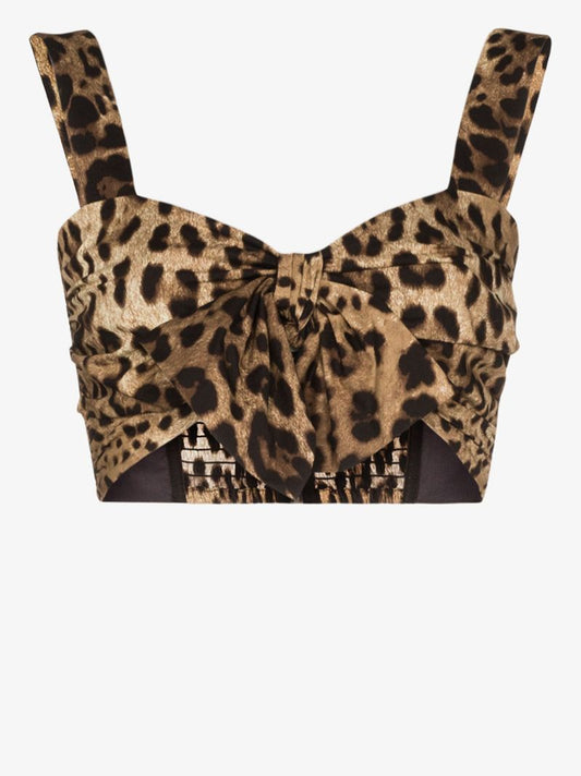 Leopard Print Crop Top