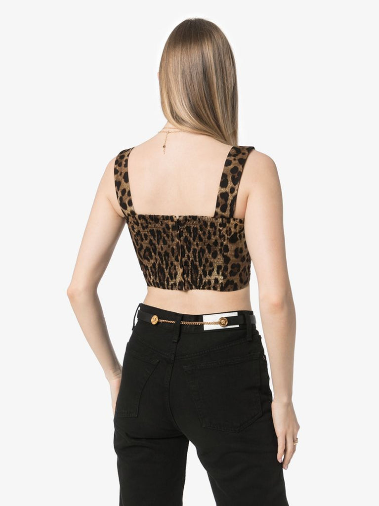 Leopard Print Crop Top
