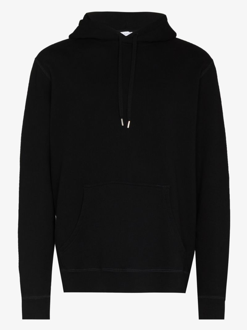 Black Cotton Hoodie